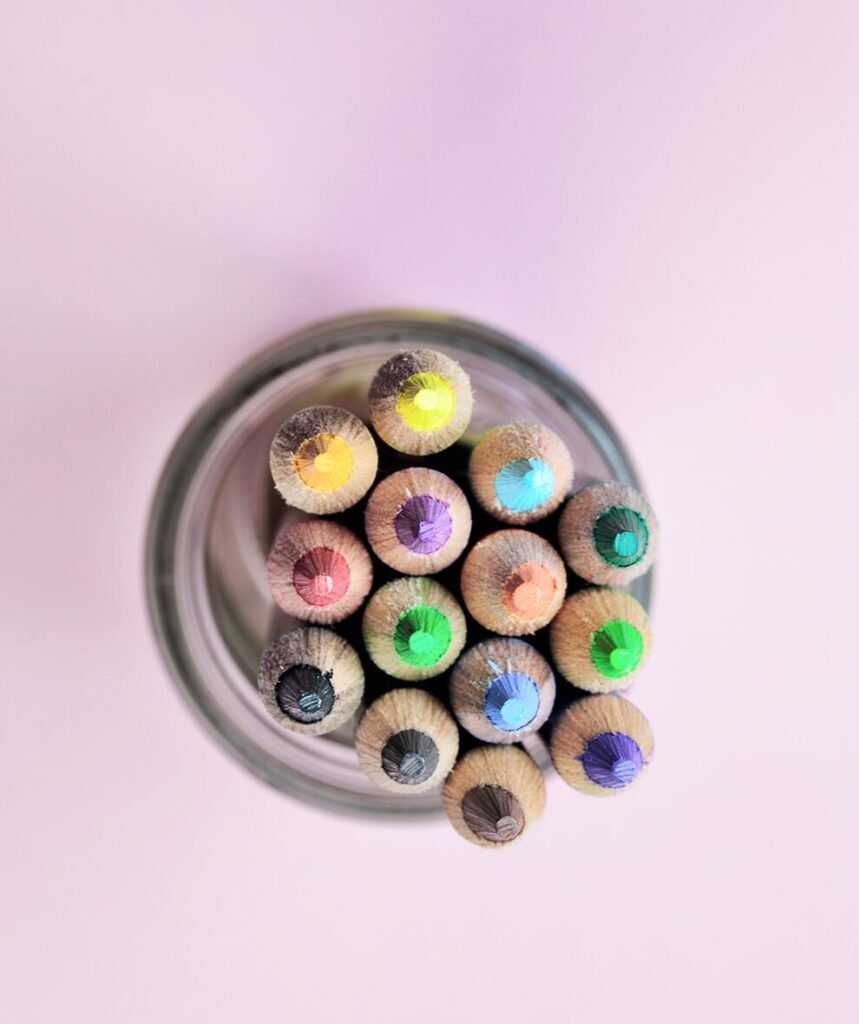 Colour pencils for graphic design