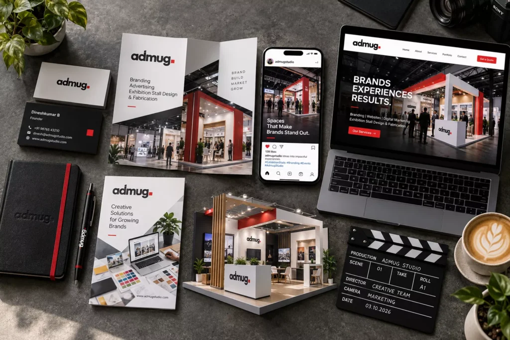 Branding, marketing and exhibition services by ADMUG Studio